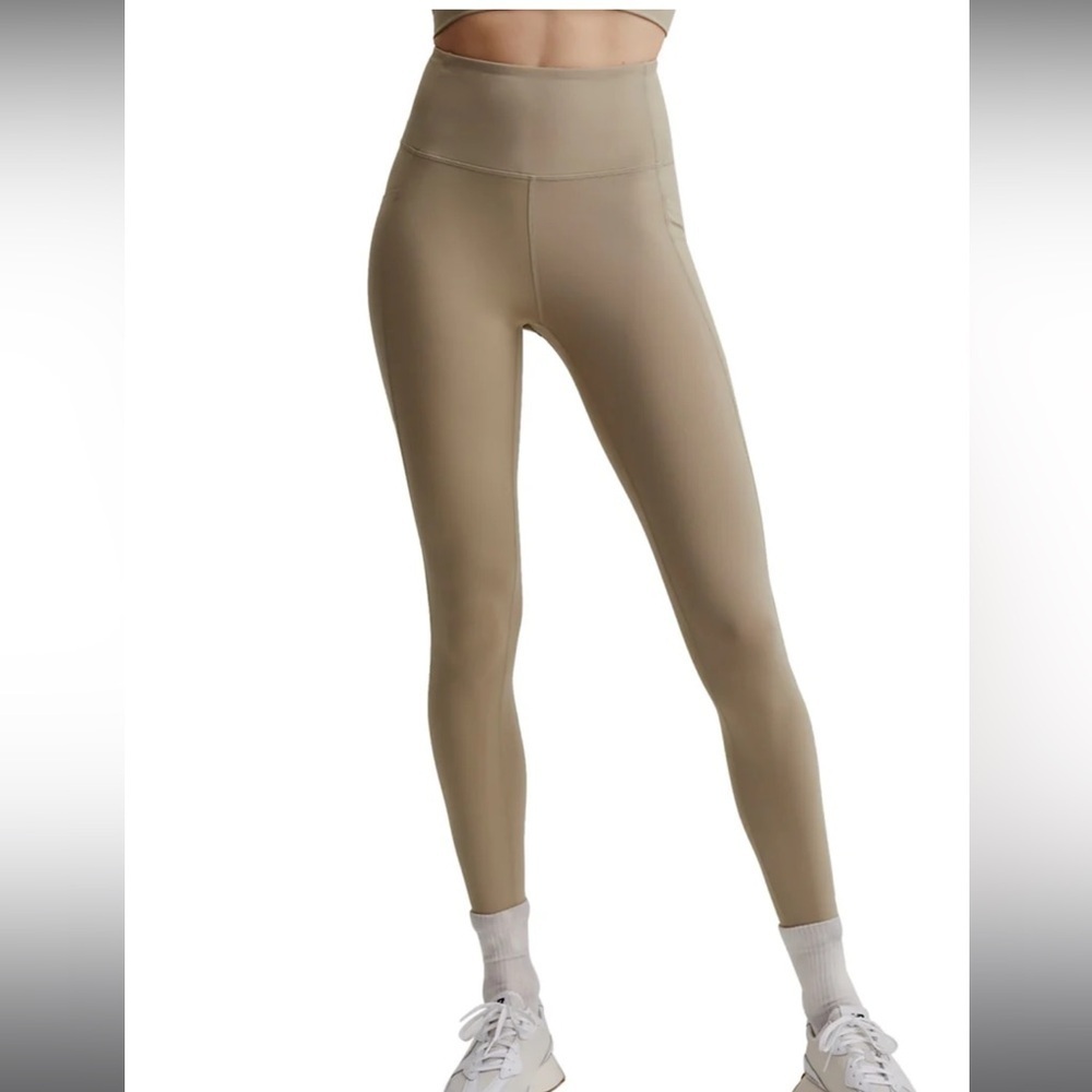 Varley Lets Move Pocket High 25 Leggings In Bone
